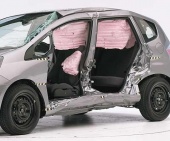 2010 Honda Fit IIHS Side Impact Crash Test Picture